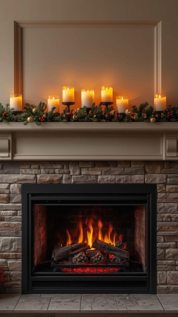 Glowing Candle Holders Christmas Scents