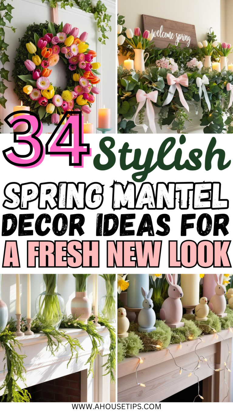 Spring Mantel Decor