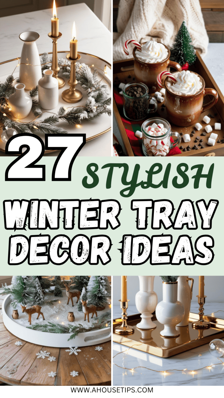 Winter Tray Decor