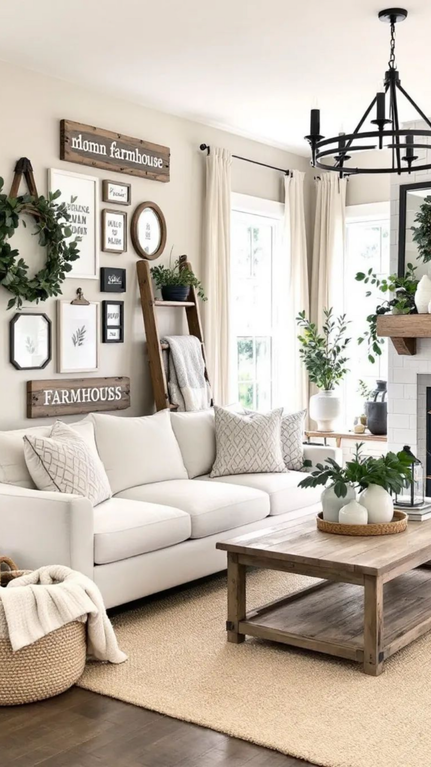 27 Gorgeous Modern Farmhouse Living Room Inspirations