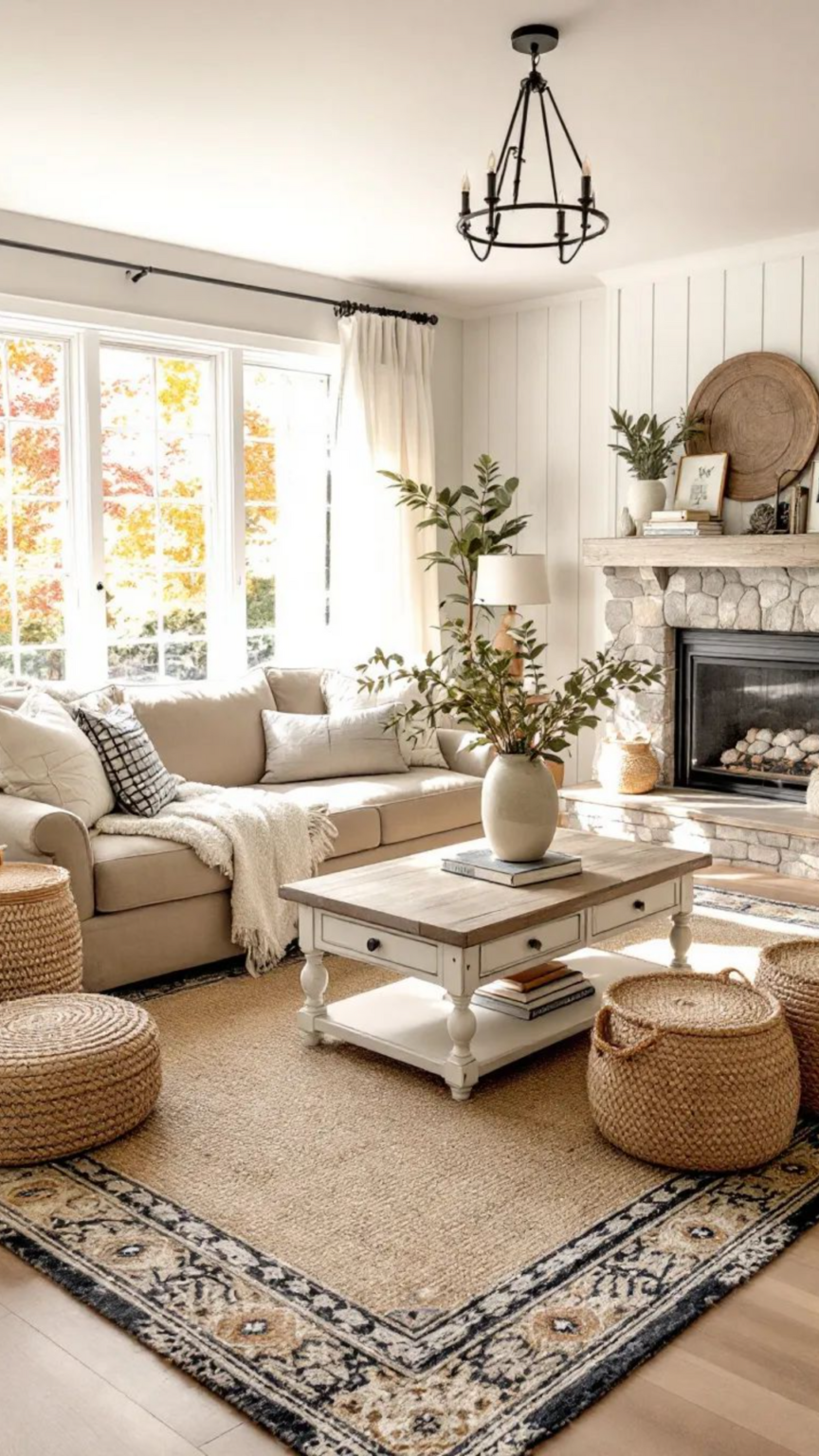 27 Gorgeous Modern Farmhouse Living Room Inspirations