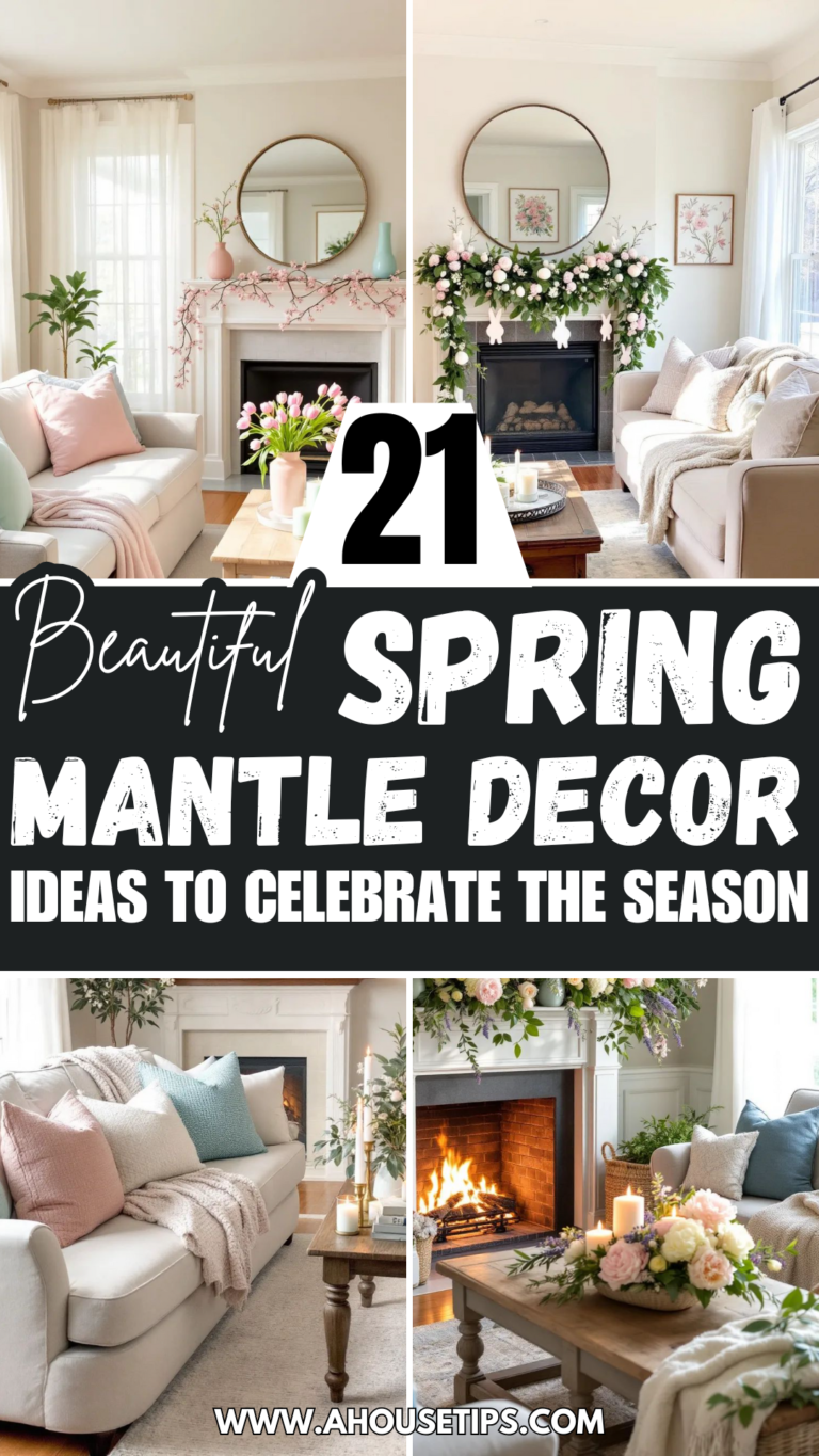 Spring Mantle Decor