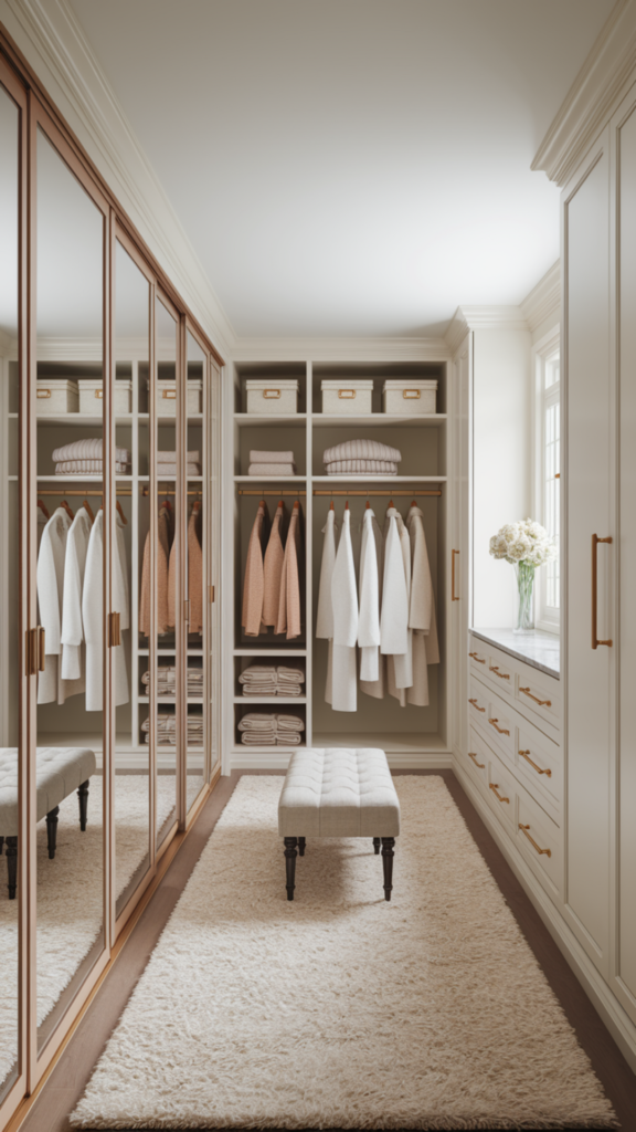 Mirrored Closet Doors