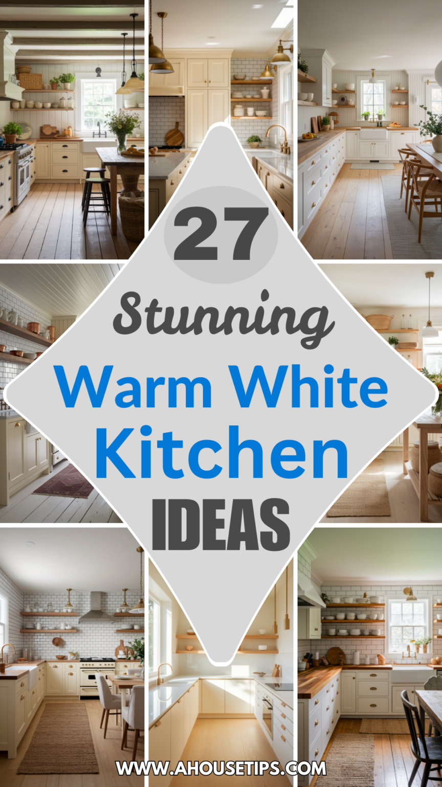 27 Warm White Kitchen Looks That Are Both Chic and Inviting