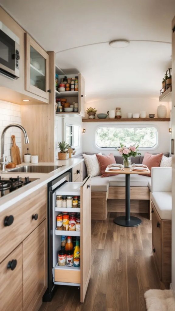 Create a Slide-Out Pantry or Slim Storage