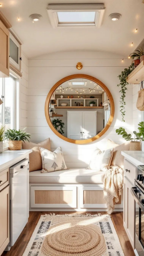 Use Mirrors to Brighten and Expand the Space