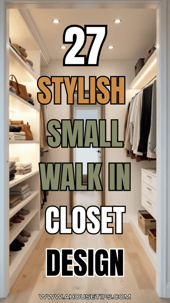 small walk in closet design