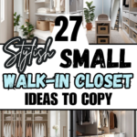 small walk-in closet ideas