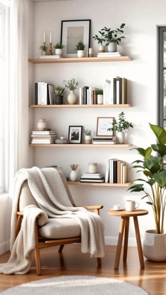 Floating Bookshelves