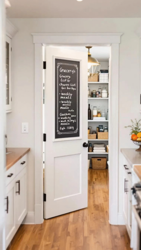Chalkboard Pantry Door