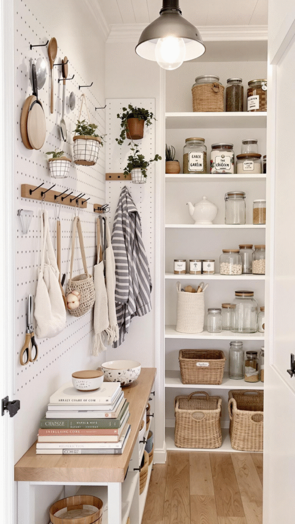 Pantry Pegboard Wall