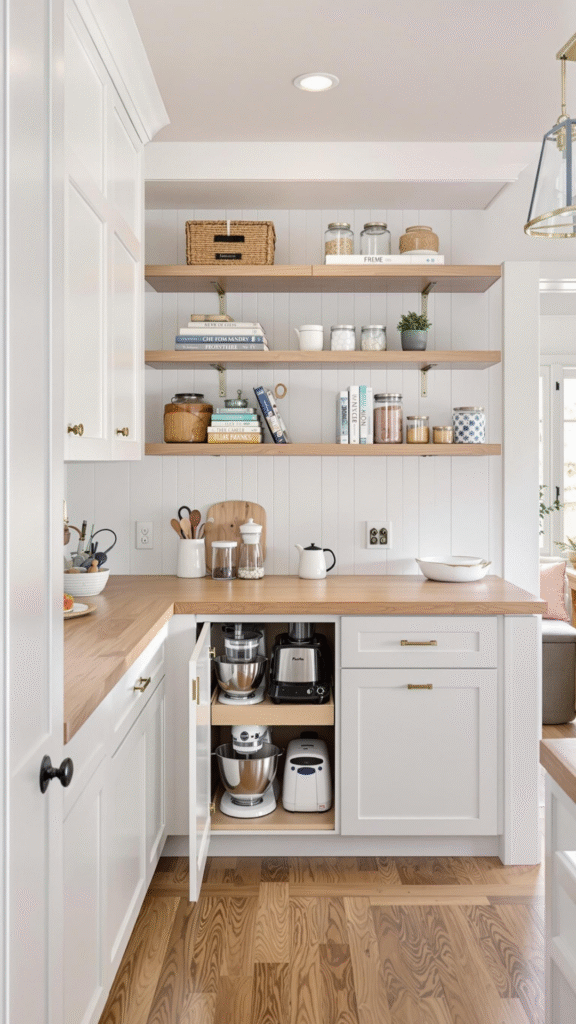 Pantry with Appliance Garage