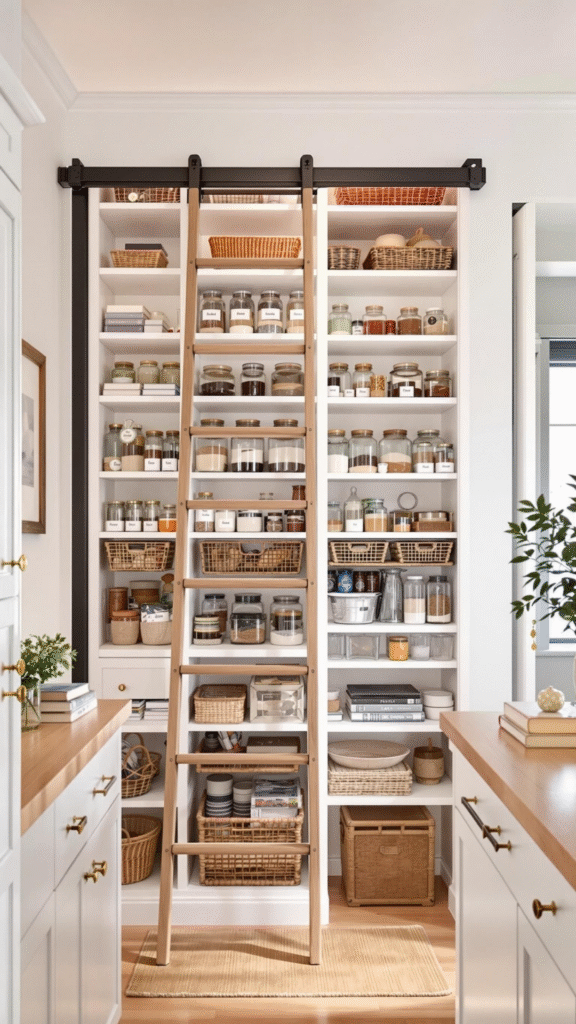 Tall Pantry with Ladder