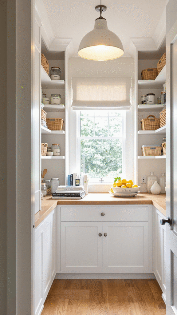 Walk-in pantry with a Window