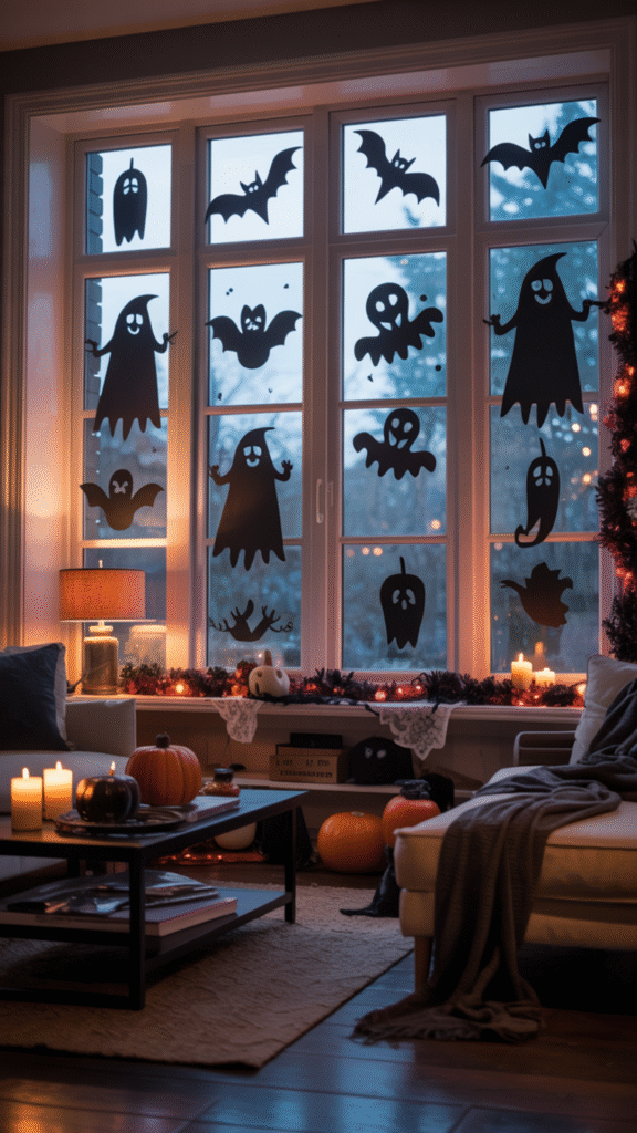 Spooky Window Silhouettes