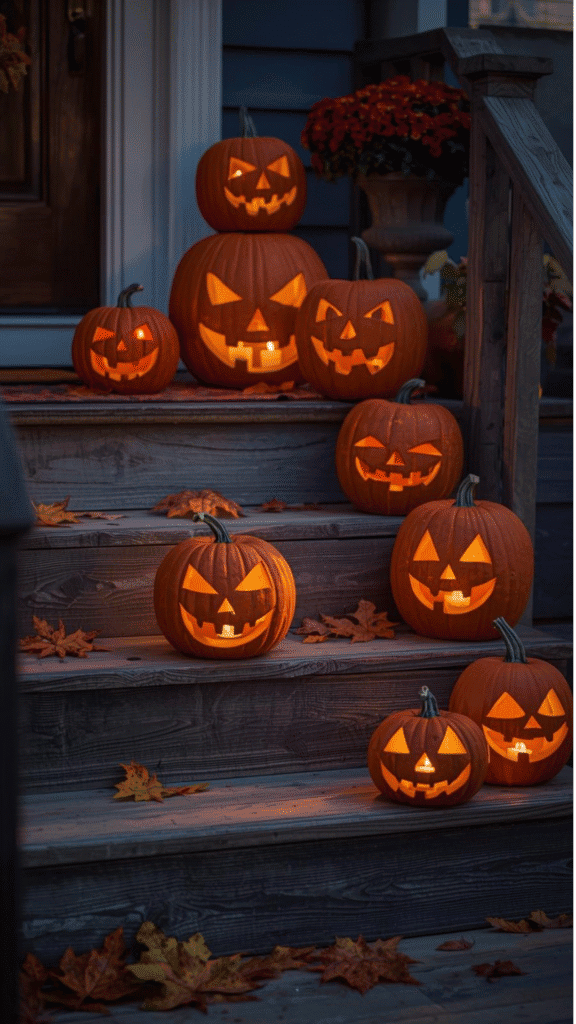 Classic Jack-o’-Lantern Door Display