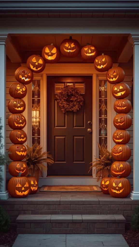 Glowing Pumpkin Archway