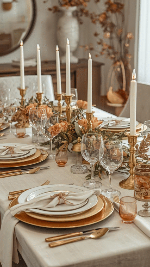 Elegant Gold and White