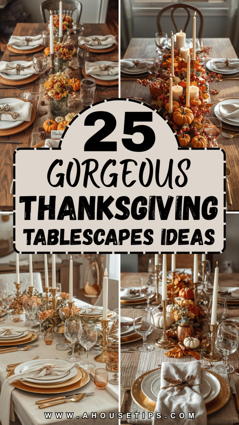 Thanksgiving Tablescapes Ideas