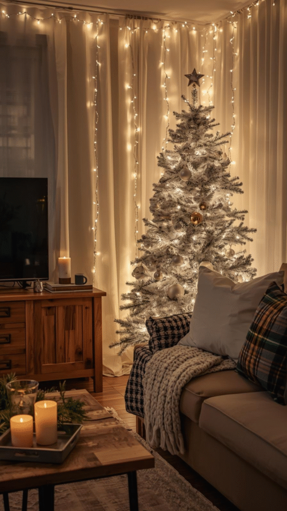 Add a Warm Glow With Twinkling Christmas Lights