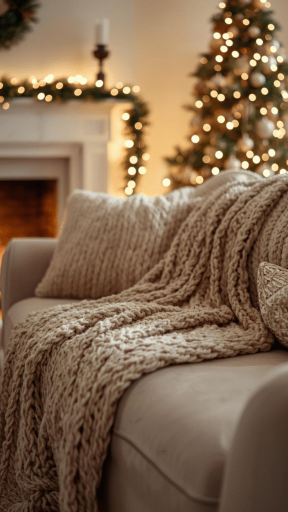 Bring in Warm Textures With Chunky Knit Blankets