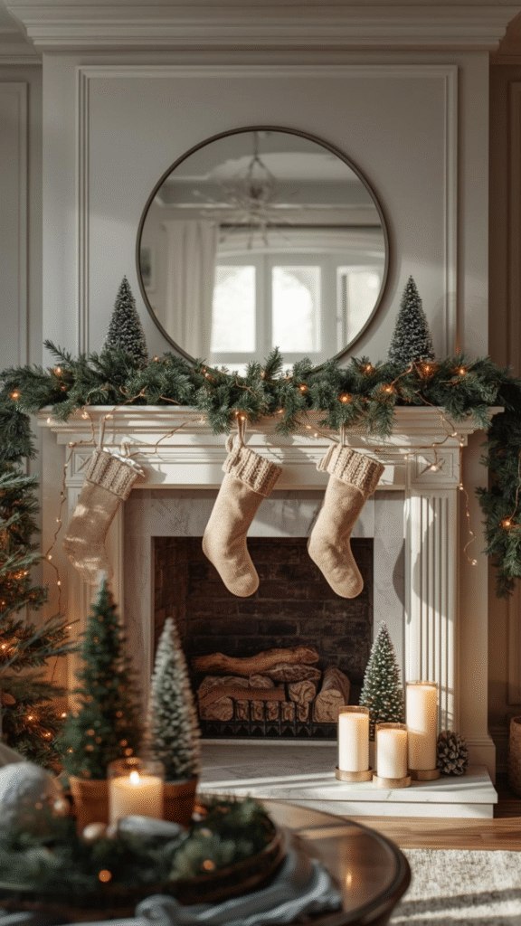 Create a Cozy Christmas Fireplace Display