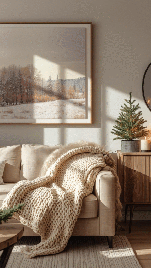 Make a Statement With a Large Christmas Wall Art Piece