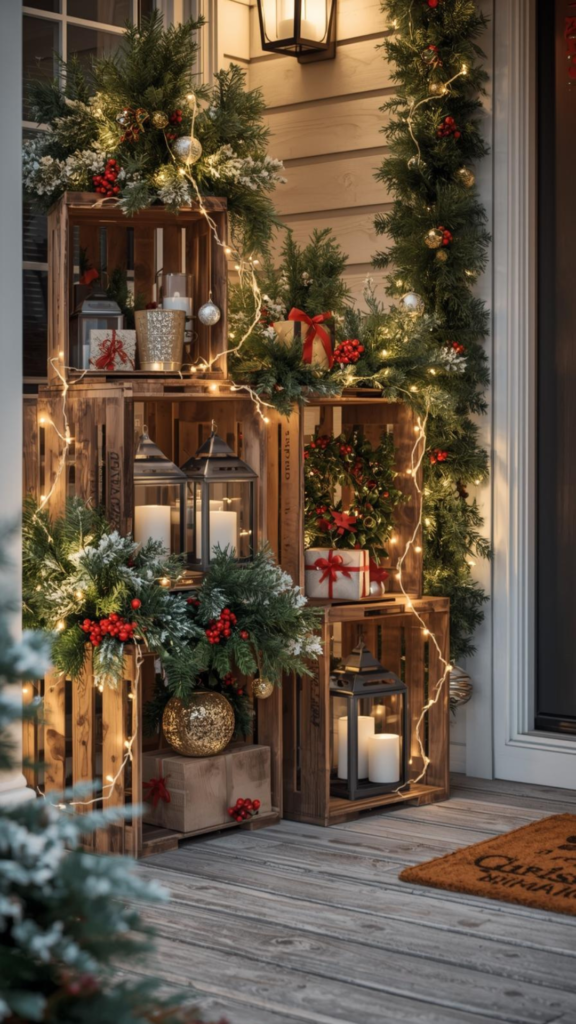 A Holiday Crate Display