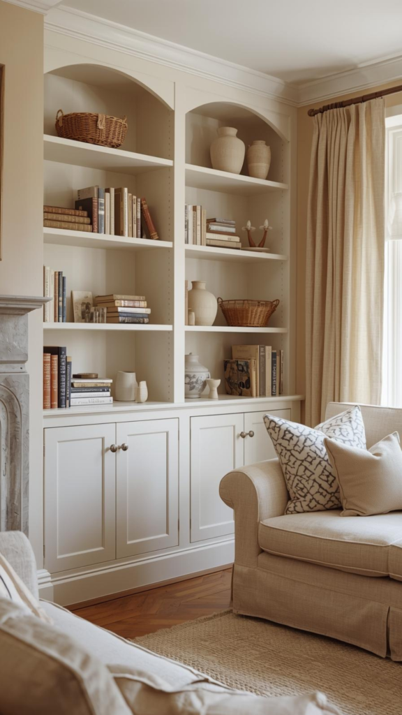 Cottage-Style Built-Ins With Vintage Personality