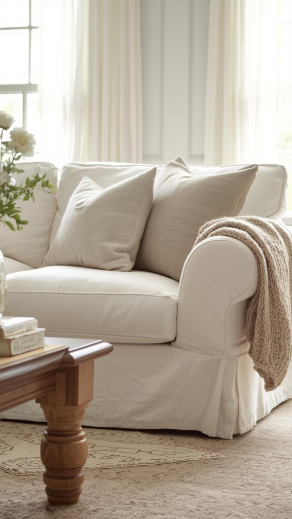 Cozy Slipcovered Sofas That Feel Relaxed