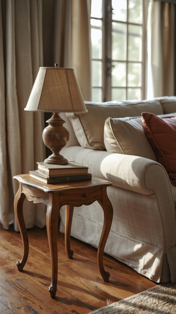 Vintage Side Tables With Unique Shapes