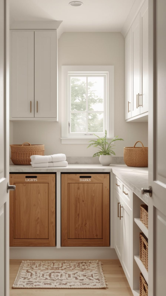 Built-In Hampers That Simplify Sorting