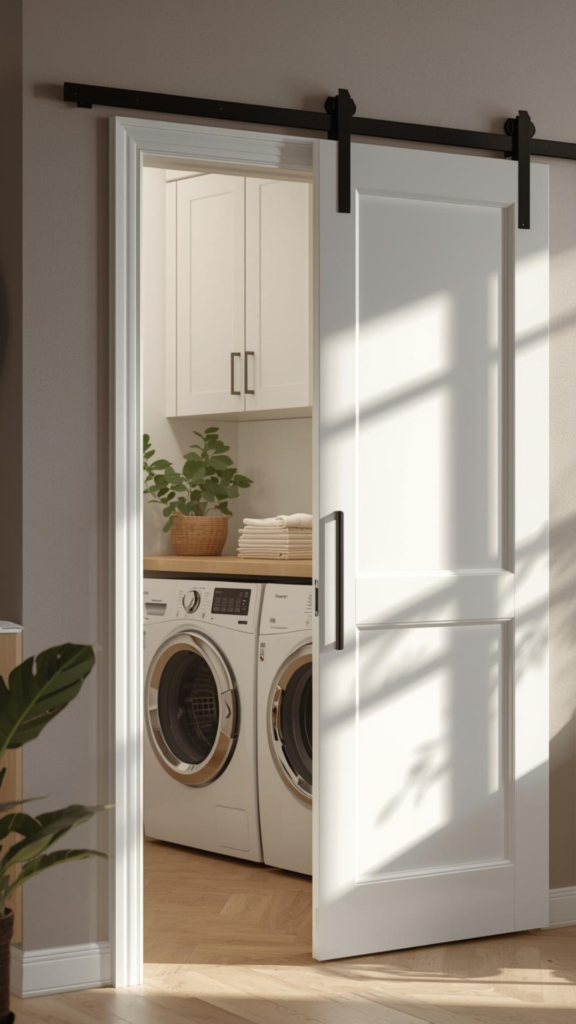 Sliding or Barn Doors to Save Space