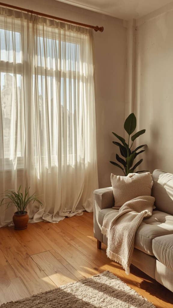 Hang Light, Airy Curtains