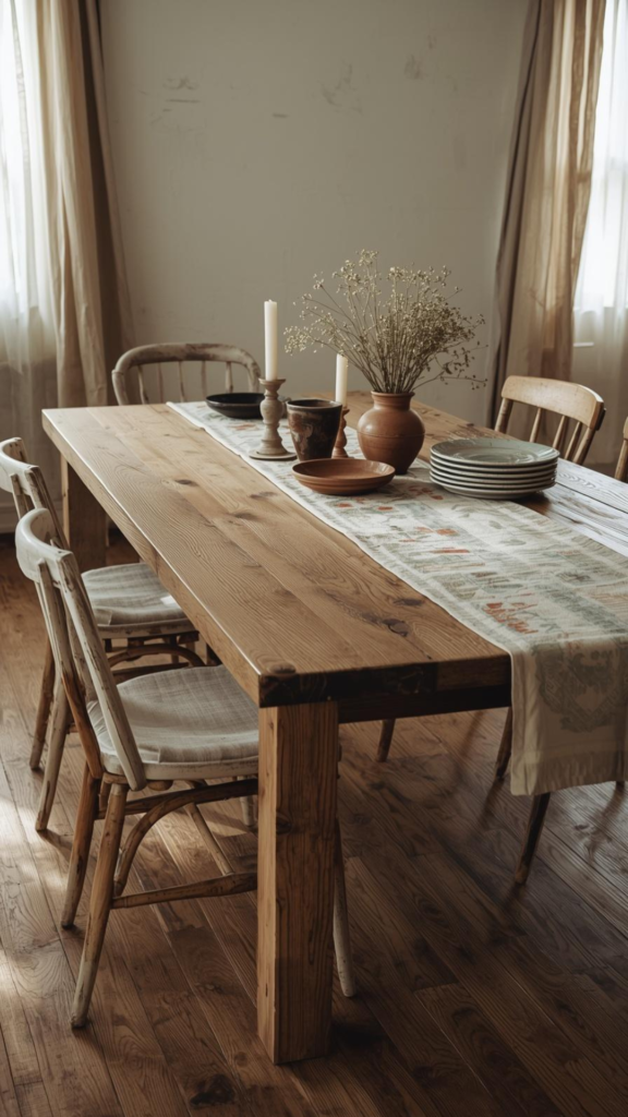 Add a Farmhouse-Style Dining Table
