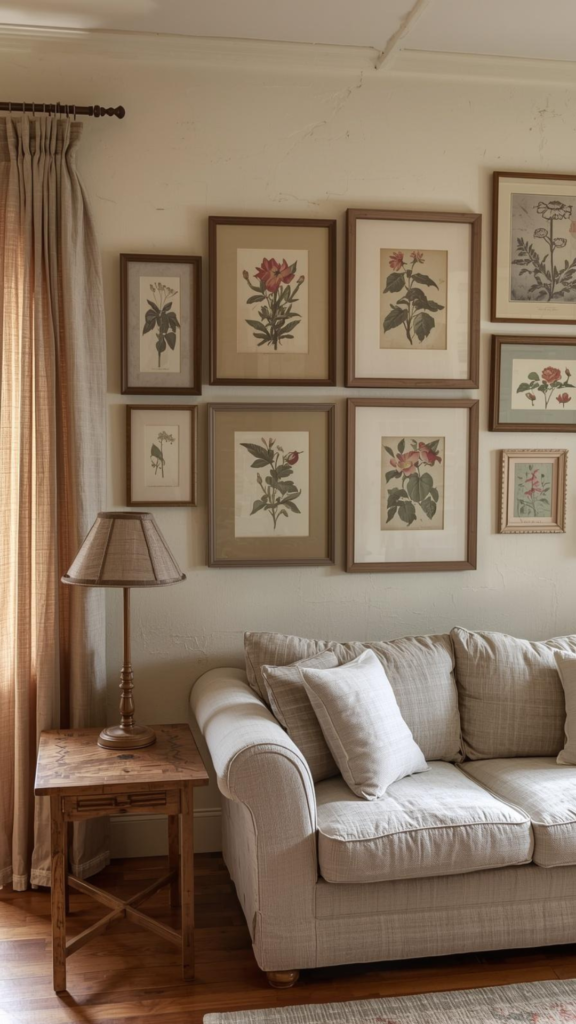 Use Vintage-Inspired Wall Art